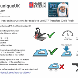 How-Press-on DTF Transfers