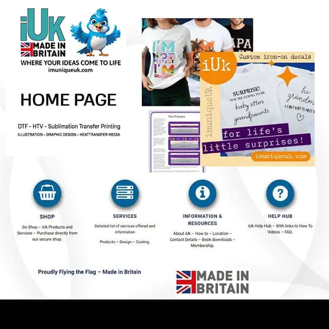 imuniqueUK Main Website icon information for multi transfer solutions